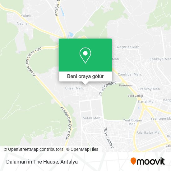 Dalaman in The Hause harita