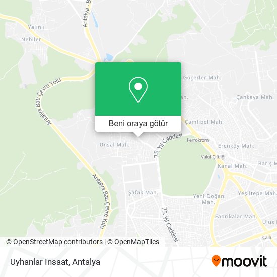 Uyhanlar Insaat harita