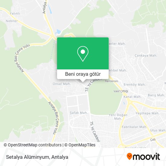 Setalya Alüminyum harita