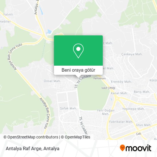 Antalya Raf Arge harita