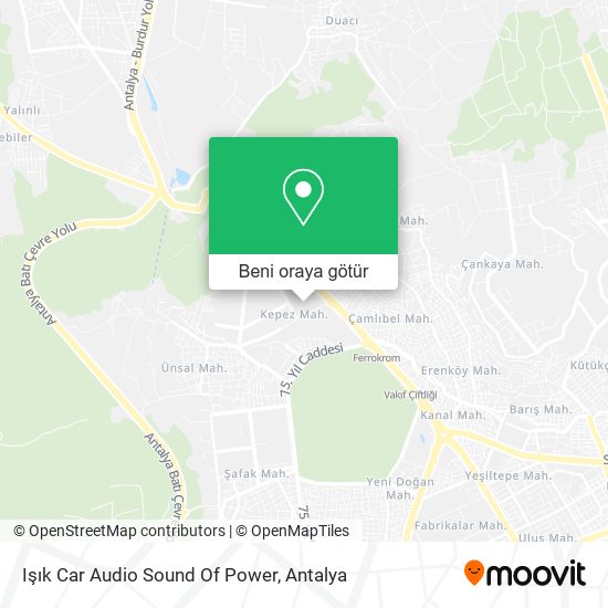 Işık Car Audio Sound Of Power harita
