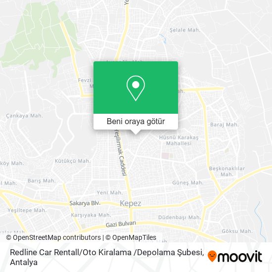 Redline Car Rentall / Oto Kiralama /Depolama Şubesi harita
