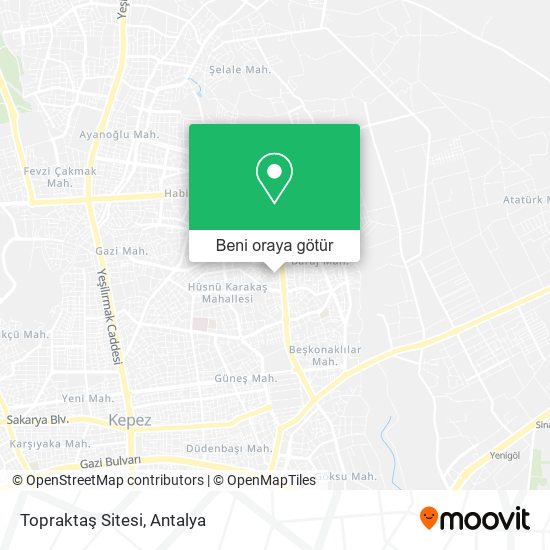 Topraktaş Sitesi harita