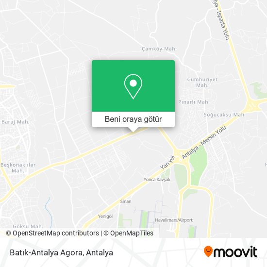 Batık-Antalya Agora harita