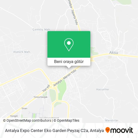 Antalya Expo Center Eko Garden Peyzaj C2a harita
