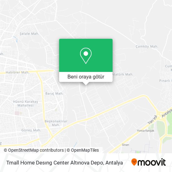 Tmall Home Desıng Center Altınova Depo harita
