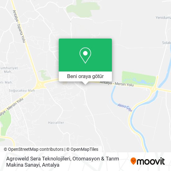 Agroweld Sera Teknolojileri, Otomasyon & Tarım Makina Sanayi harita