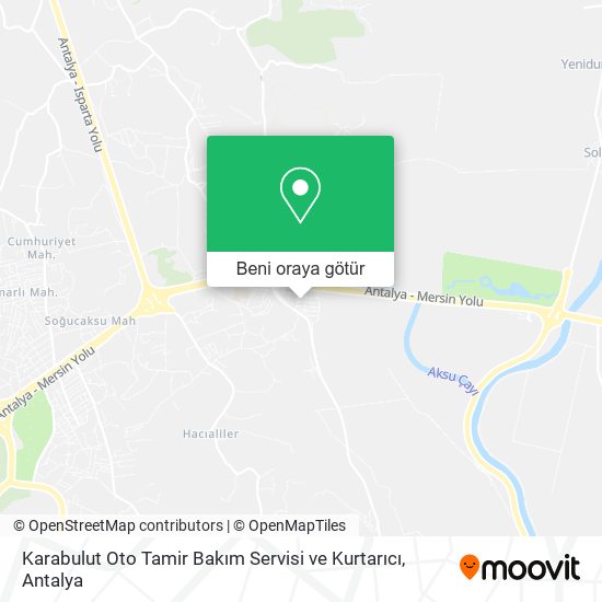 Karabulut Oto Tamir Bakım Servisi ve Kurtarıcı harita