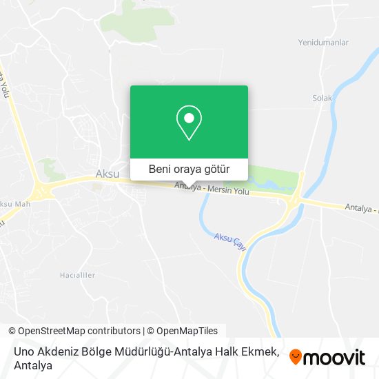 Uno Akdeniz Bölge Müdürlüğü-Antalya Halk Ekmek harita