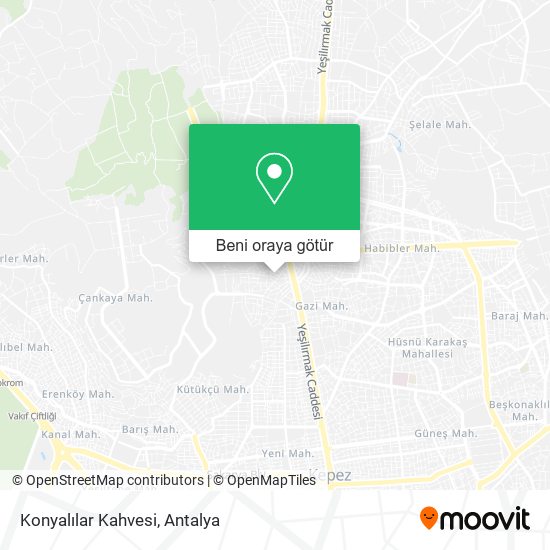 Konyalılar Kahvesi harita