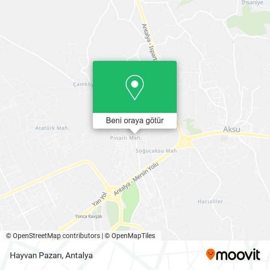 Hayvan Pazarı harita