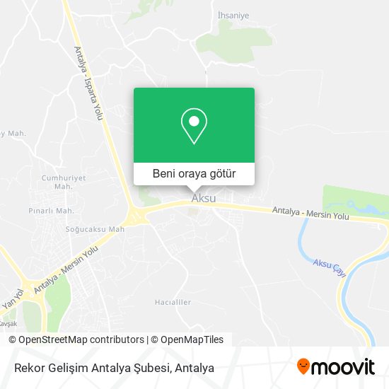 Rekor Gelişim Antalya Şubesi harita