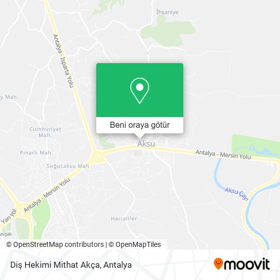 Diş Hekimi Mithat Akça harita