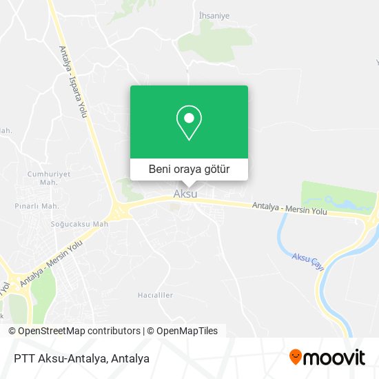PTT Aksu-Antalya harita
