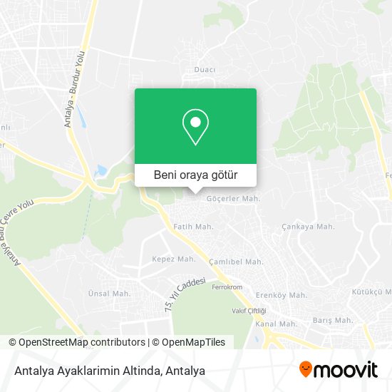 Antalya Ayaklarimin Altinda harita