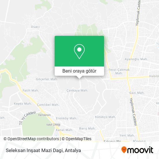 Seleksan Inşaat Mazi Dagi harita