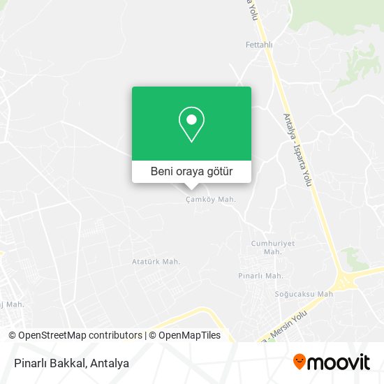 Pinarlı Bakkal harita