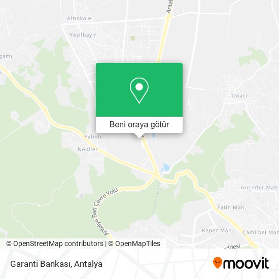 Garanti Bankası harita