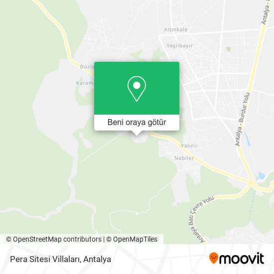 Pera Sitesi Villaları harita