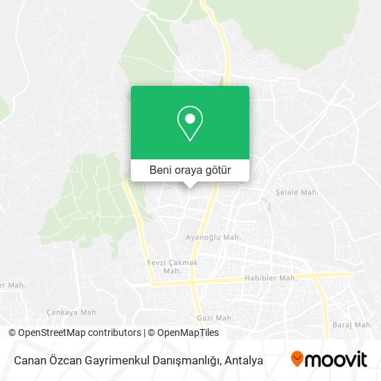 Canan Özcan Gayrimenkul Danışmanlığı harita