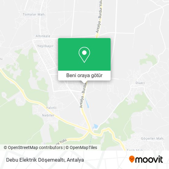 Debu Elektrik Döşemealtı harita