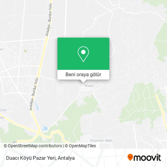 Duacı Köyü Pazar Yeri harita