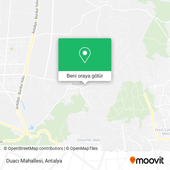 Duacı Mahallesi harita