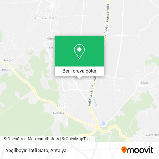 Yeşilbayır Tatli Şato harita