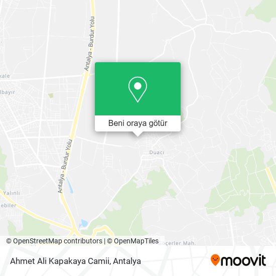Ahmet Ali Kapakaya Camii harita