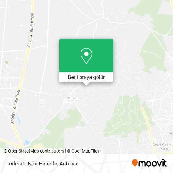 Turksat Uydu Haberle harita