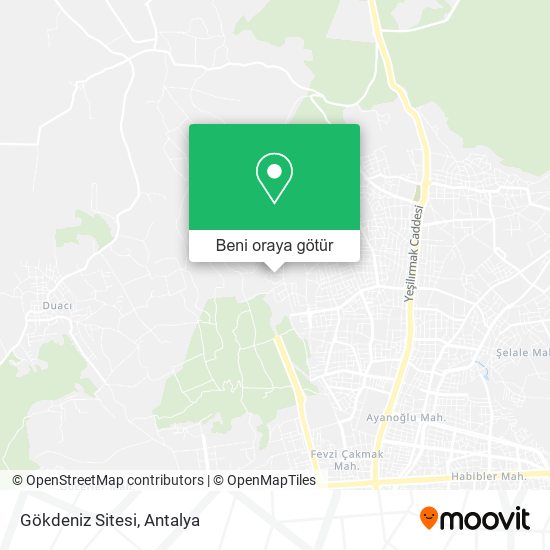 Gökdeniz Sitesi harita