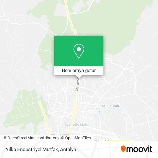 Yılka Endüstriyel Mutfak harita