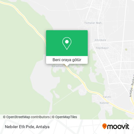 Nebıler Etlı Pıde harita