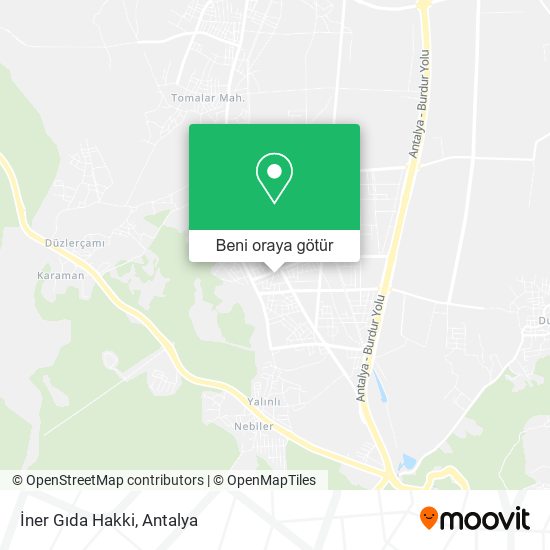 İner Gıda Hakki harita