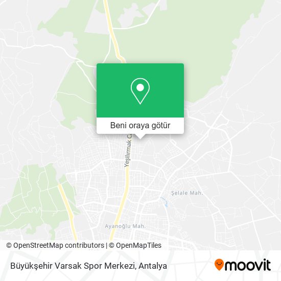 Büyükşehir Varsak Spor Merkezi harita