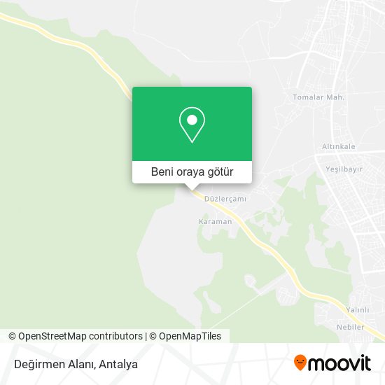 Değirmen Alanı harita