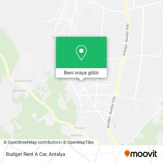 Budget Rent A Car harita