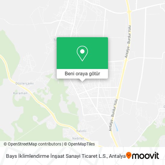 Bays İklimlendirme İnşaat Sanayi Ticaret L.S. harita