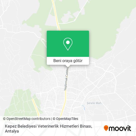 Kepez Belediyesi Veterinerlik Hizmetleri Binası harita