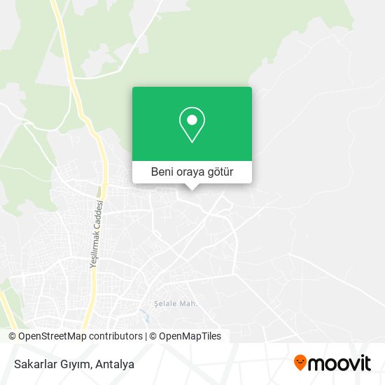 Sakarlar Gıyım harita