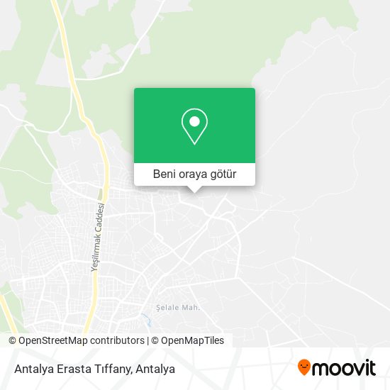 Antalya Erasta Tıffany harita