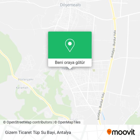 Gizem Ticaret Tüp Su Bayi harita