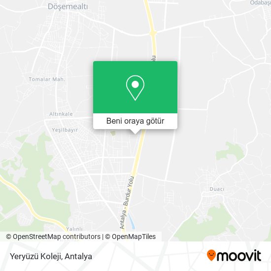 Yeryüzü Koleji harita