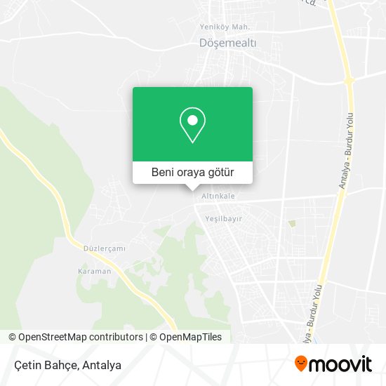 Çetin Bahçe harita