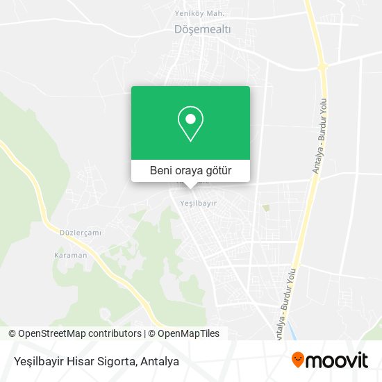 Yeşilbayir Hisar Sigorta harita