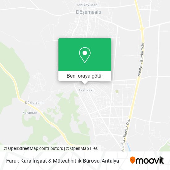 Faruk Kara İnşaat & Müteahhitlik Bürosu harita
