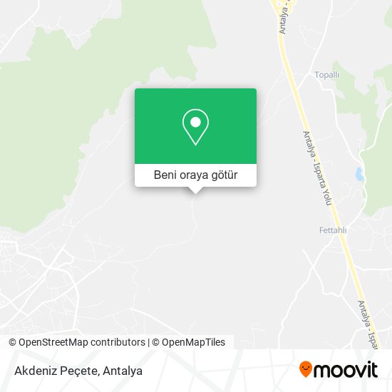 Akdeniz Peçete harita