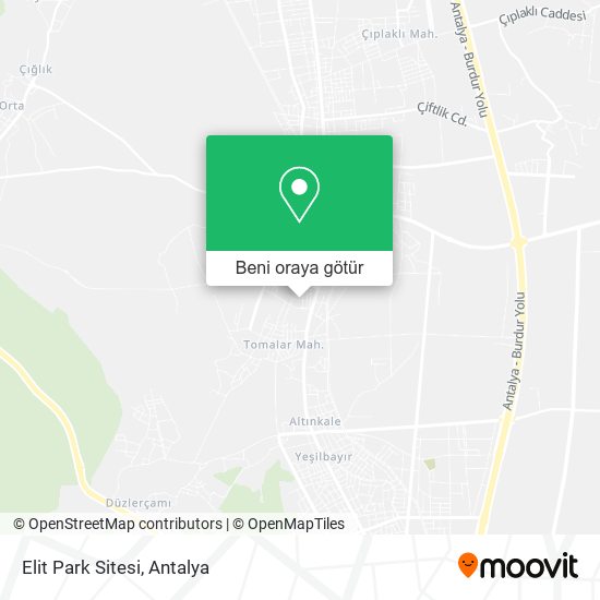 Elit Park Sitesi harita