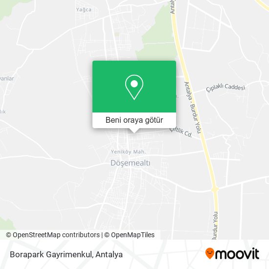 Borapark Gayrimenkul harita