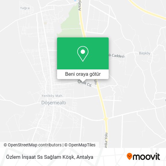 Özlem İnşaat Ss Sağlam Köşk harita